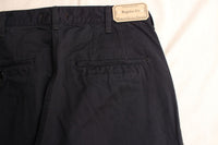 WORKERS / Officer Trousers, Regular Fit (8 oz Light Chino, Navy) / 2025AW