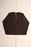 COLIMBO / PRAIRIE DOG L/S HENLEY T-SHIRT (ZZ-0427,LAMP BLACK)