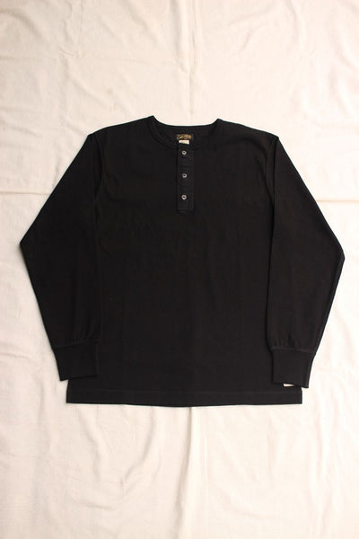 COLIMBO / PRAIRIE DOG L/S HENLEY T-SHIRT (ZA-0438,JET BLACK)