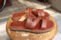 【旧品 2013 model】Tokyo Sandals / SHARK-SOLE SANDALS "ZETTO" (TS13-ZET,TIRAMISU-BROWN)