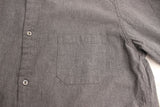 WORKERS / Sleeping Open Front Shirt (Black Chambray)