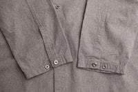 WORKERS / Sleeping Open Front Shirt (Black Chambray)