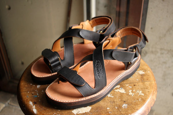【旧品 2014 model】Tokyo Sandals / "X-type" (BLACK,TS-B04)
