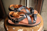 【旧品 2014 model】Tokyo Sandals / "X-type" (BLACK,TS-B04)