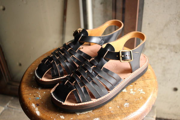 【旧品 2015 model】Tokyo Sandals /  "Gurkha Sandals" (TS-B06,CROW BLACK)
