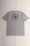 FREEWHEELERS / "U.S. FOREST SERVICE" HENLEY NECKED TYPE SHORT SLEEVE SHIRT (#2425012,MIX GRAY)