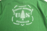 FREEWHEELERS / "U.S. FOREST SERVICE" HENLEY NECKED TYPE SHORT SLEEVE SHIRT (#2425019,TURF GREEN)