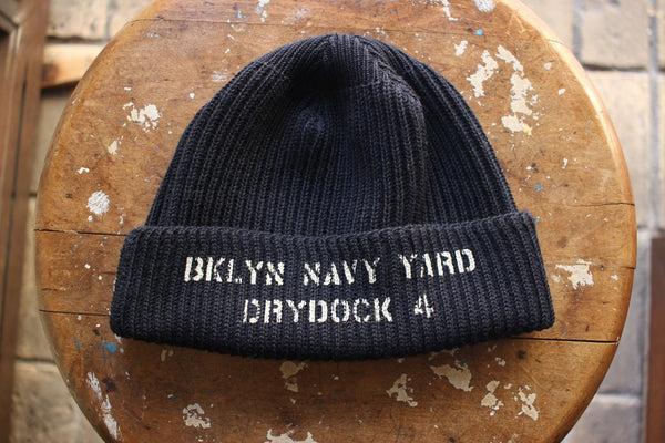 FREEWHEELERS / "BKLYN NAVY YARD" U.S.NAVY WATCH CAP SHORT (#2537003,NAVY)