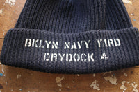 FREEWHEELERS / "BKLYN NAVY YARD" U.S.NAVY WATCH CAP SHORT (#2537003,NAVY)