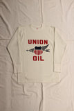 FREEWHEELERS / "UNION OIL" CREW NECKED THERMAL LONG SLEEVE SHIRT (#2435004,IVORY)