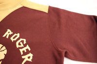 FREEWHEELERS / "USAAF 90TH BG 320TH BSQ JOLLY ROGER" ATHLETIC SWEAT SHIRT (#2434011,OLD BROWN × DRY BEIGE)