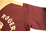 FREEWHEELERS / "USAAF 90TH BG 320TH BSQ JOLLY ROGER" ATHLETIC SWEAT SHIRT (#2434011,OLD BROWN × DRY BEIGE)