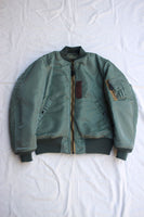 ​希少L 極美品 JELADO × COLIMBO MA-1 セージグリーン COLIMBO / VERONA STRATO JACKET, MA-1 J-8279 (ZA-0116,SAGE GREEN