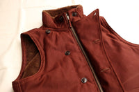 FREEWHEELERS / WINTER AVIATORS' VEST (#2331009,RED BROWN)