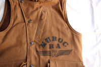 FREEWHEELERS / "MUROC RACING ASSOCIATION" WINTER AVIATORS' VEST (#2331010,SEPIA BROWN)