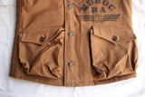 FREEWHEELERS / "MUROC RACING ASSOCIATION" WINTER AVIATORS' VEST (#2331010,SEPIA BROWN)