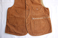 FREEWHEELERS / "Yellowstone" SLEEVELESS COAT (#2321015,YARN-DYED BUFFALO BROWN)