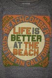 BARNSTORMERS / "Life is better at the beach" (C16-01,HEATHER GRAY)