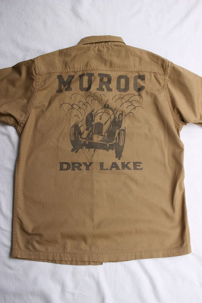 FREEWHEELERS / MILITARY UTILITY SHORT SLEEVE SHIRT "MUROC DRY LAKE" (#1923016,BEIGE)