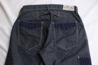 FREEWHEELERS / "KING SNIPE" PANTS (#1922010,NAVY IRONCLAD STRIPE × INDIGO WABASH STRIPE)