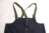 COLIMBO / OLD MIDSHIPMEN'S BIB OVERALL (ZU-0202,DENIM)