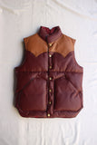 Rainbow Country / ALL LEATHER DOWN VEST (RCL-10037HC,WINE) / 2015 model