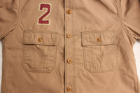 FREEWHEELERS / ARMY UTILITY SHIRT "2WHEELS SQUAD" (#2123004,SAND BEIGE)