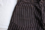 FREEWHEELERS / "BAKE HEAD" OVERALLS (#2022003,JET BLACK CHAIN STRIPE)