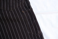 FREEWHEELERS / "BAKE HEAD" OVERALLS (#2022003,JET BLACK CHAIN STRIPE)