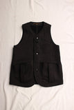 FREEWHEELERS / "Delaware" VEST (#2031019,CHARCOAL BLACK GRAIN)