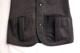 FREEWHEELERS / "Delaware" VEST (#2031019,CHARCOAL BLACK GRAIN)