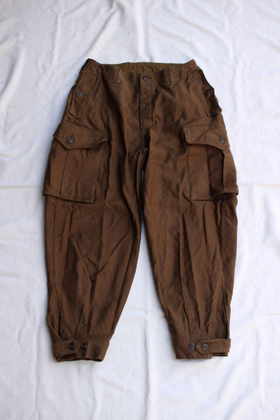 FREEWHEELERS / GROUND CREW TROUSERS (#2232005,DARK RED BEIGE)