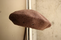 COLIMBO / HIGHLANDS WOOL BERET HAT (ZW-0614,UMBER)