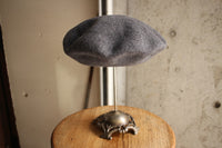 COLIMBO / HIGHLANDS WOOL BERET HAT (ZW-0614,CHARCOAL)