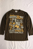BO'S GLAD RAGS / "JERRY'S GRATEFUL DONUT Promotion Tee, SAN FRANCISCO,CALIF.,1971" (C20-01,OLIVE GREEN)