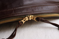 Rainbow Country / Leather "BANANA" Shoulder Bag (RCL-60023,SEAL BROWN)