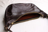 Rainbow Country / Leather "BANANA" Shoulder Bag (RCL-60023,TOBACCO BROWN)