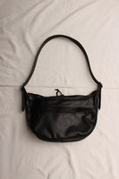Rainbow Country / Leather "BANANA" Shoulder Bag (RCL-60023,BLACK)