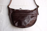 Rainbow Country / Leather "BANANA" Shoulder Bag (RCL-60023,SEAL BROWN)