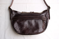Rainbow Country / Leather "BANANA" Shoulder Bag (RCL-60023,TOBACCO BROWN)