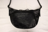 Rainbow Country / Leather "BANANA" Shoulder Bag (RCL-60023,BLACK)