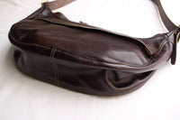 Rainbow Country / Leather "BANANA" Shoulder Bag (RCL-60023,TOBACCO BROWN)