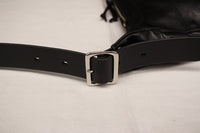 Rainbow Country / Leather "BANANA" Shoulder Bag (RCL-60023,BLACK)
