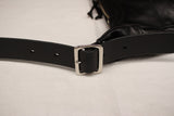 Rainbow Country / Leather "BANANA" Shoulder Bag (RCL-60023,BLACK)
