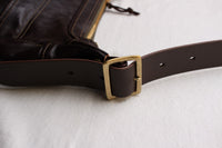 Rainbow Country / Leather "BANANA" Shoulder Bag (RCL-60023,TOBACCO BROWN)