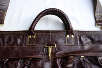 Rainbow Country / Leather Helmet Bag (RCL-60004,SEAL BROWN)