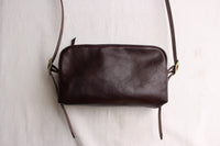 Rainbow Country / Leather Shoulder Pouch (RCL-60025,SEAL BROWN)