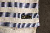 COLIMBO / MORBIHAN BAY STRIPED BOAT NECK (ZW-0409,RAW × BLUE)
