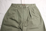 WORKERS / Officer Trousers RL Fit (Sulfur Dye Chino, Olive)
