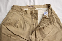 WORKERS / Officer Trousers RL Fit (Sulfur Dye Chino, Khaki)